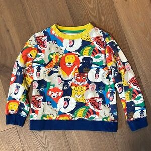 Mini Boden Colorful Animal Sweatshirt